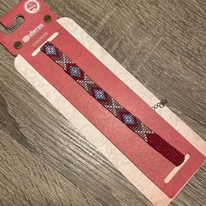 Sherpa Choker Necklace Beaded Handmade in Nepal Adjustable One Size 90s Style